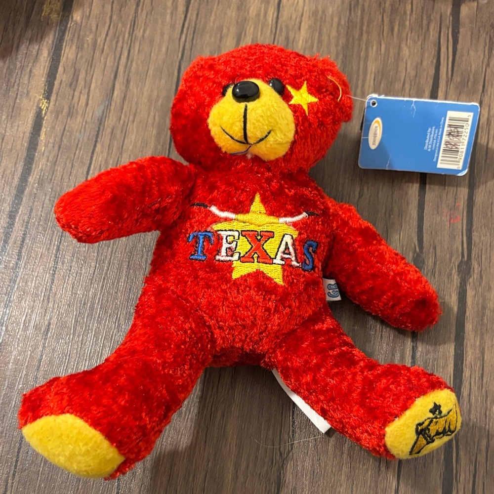 Texas Red Star Plush Bear
